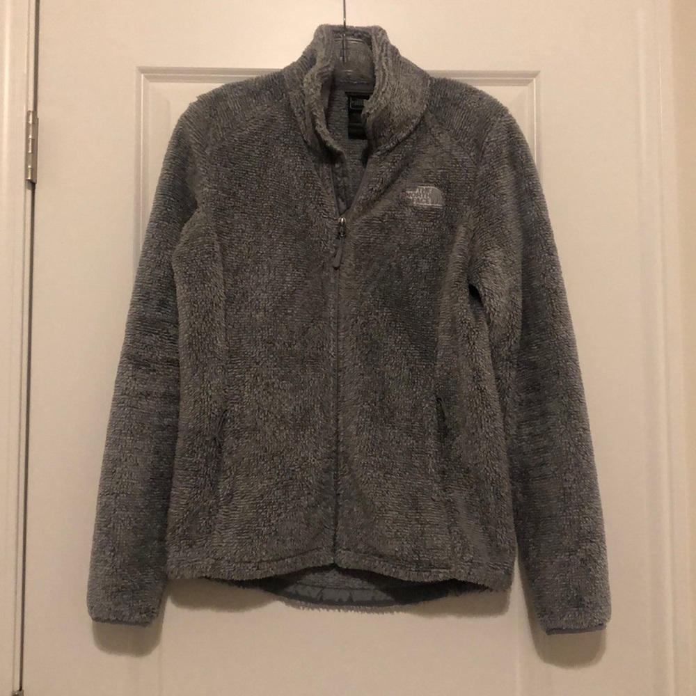 North Face gray osito jacket small